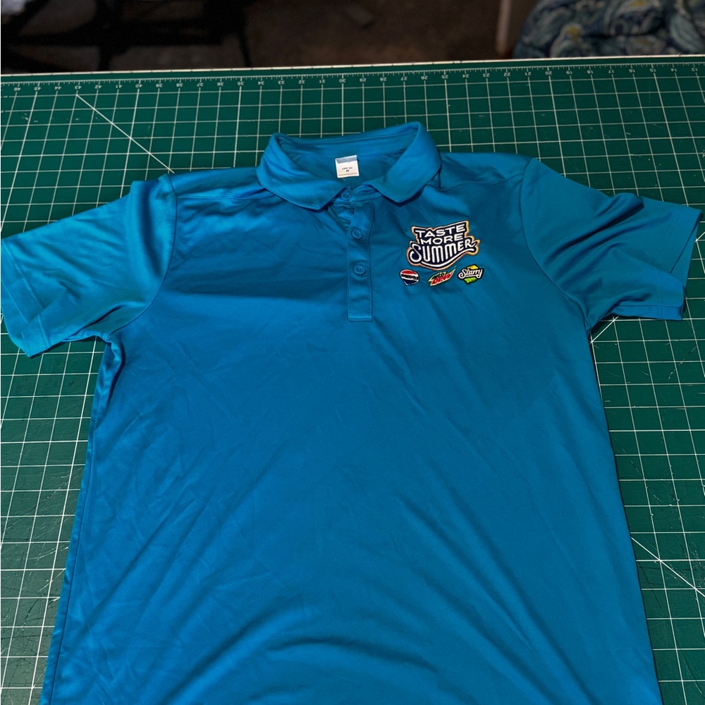 Pepsi Blue Taste More Summer Polo Shirt